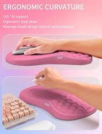 Hokafenle 2in1 Combination, Wave Keyboard Wrist Rest and Ergonomic Curvature - Image 3