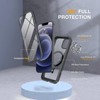 Miracase Magnetic for iPhone 12/12 Pro Case 6.1 inch, Upgrade Full-Body Clear - Image 2