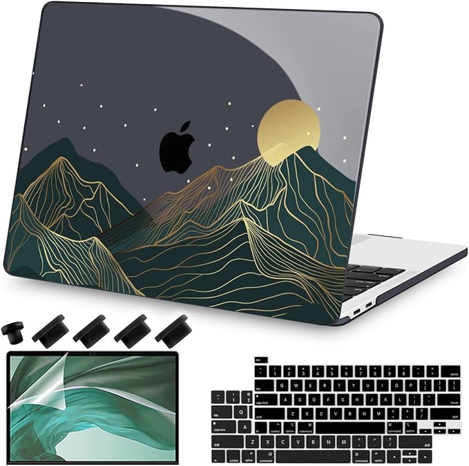 Teryeefi MacBook Pro 13 Inch Case, Hard Shell, Keyboard Cover, Screen Protector by Teryeefi