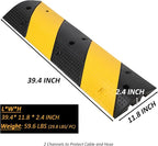 Heavy Duty Speed Bumps for Driveway, 39.4" 2 Pack Rubber Speed Bumps, 2 Channel - Image 9