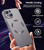 Magnetic for iPhone 15 Case Slim Soft Silicone Bumper Shockproof Metallic Shine - Image 5