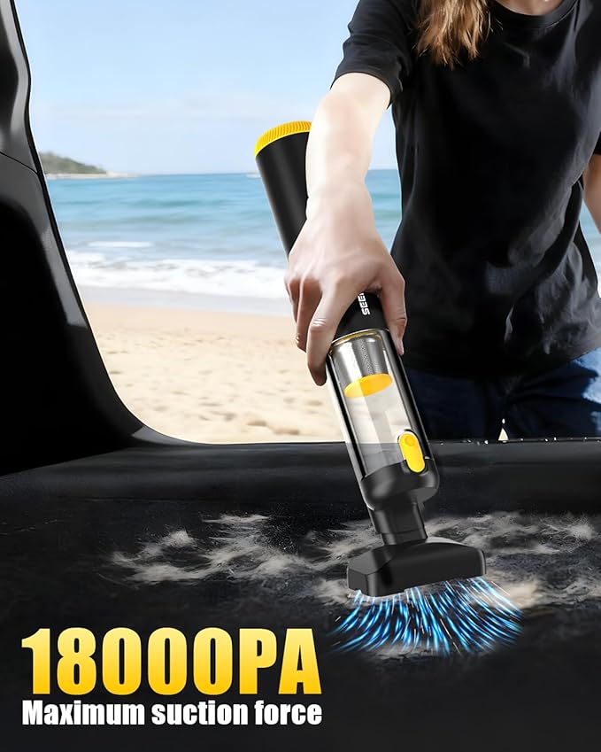 SEEDUSTRY Handheld Vacuum Cleaner Cordless, Mini Car Vacuum/Portable Pet - Image 2