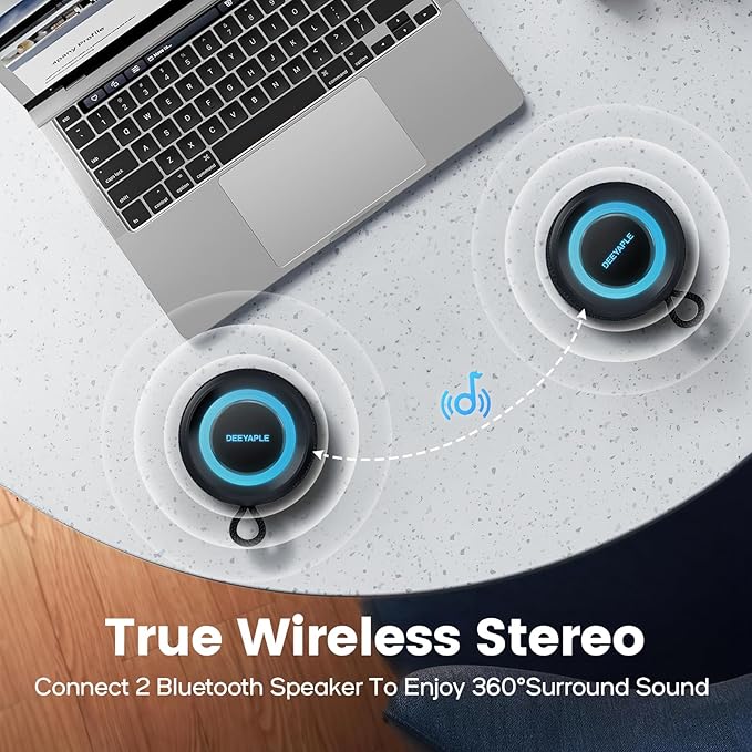 Bluetooth Speaker Wireless, IP67 Waterproof & Dustproof Portable Speaker - Image 6