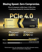 ORICO OG7000 1TB PCIe Gen4 NVMe SSD, 8-Channel Controller, Graphene Thermal - Image 2