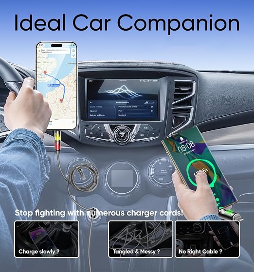 MAGIC JOHN 240W 4 in 1 Charging Cable, 6.6FT USB C to Lightning Cable, Chubby - Image 6