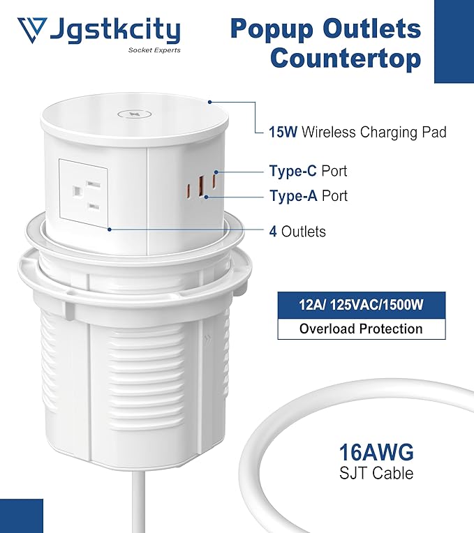 Pop up Outlet for Countertop - Image 6