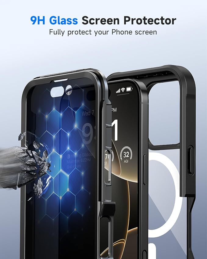 seacosmo for iPhone 16 Pro Case, Full Body Bumper - Image 7