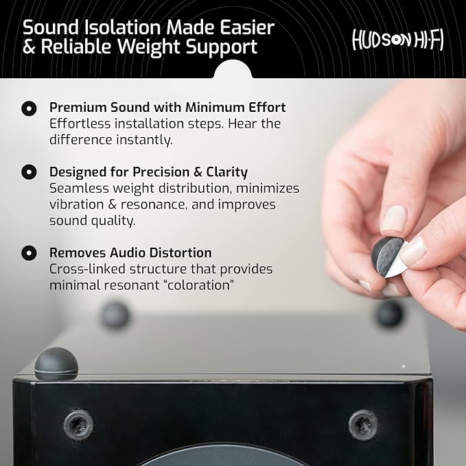 .75" Platinum Silicone Speaker Isolation Pads - Image 7