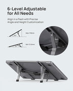 SODI Foldable Laptop Stand for Desk, Lightweight Portable Laptop Stand for - Image 3