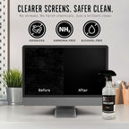 Delete Screen Cleaner Spray Kit, 16oz Bottle and 12"x12" Microfiber Cleaning - Image 2