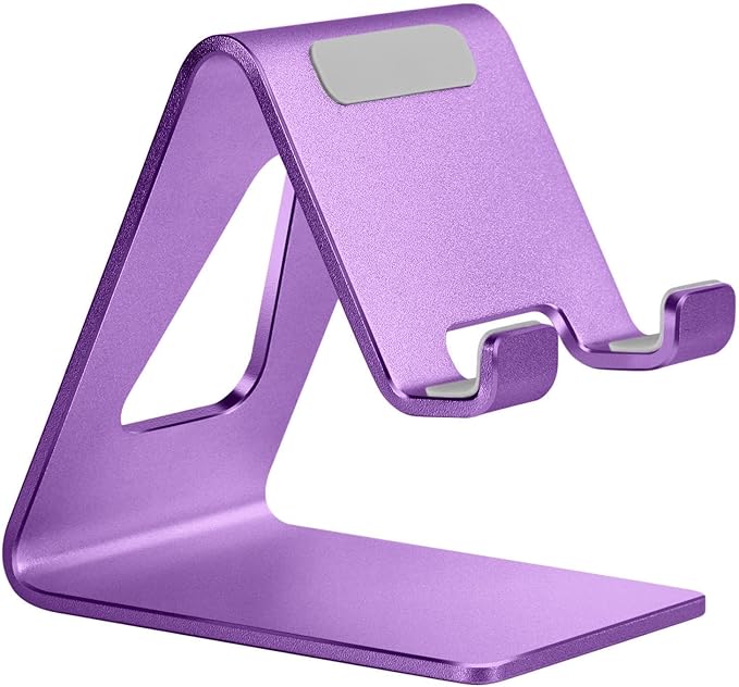Cell Phone Stand, Phone Holder for Desk, Aluminum Desktop Phone Dock for iPhone by Aoviho