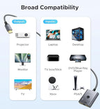 HDMI Switch 2 in 1 Out 4K@60Hz, WARRKY Bidirectional 2x1 Switcher Splitter - Image 7