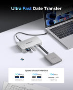 ORICO 2 TB External SSD Docking Station, SSD Expansion + Hub Extension - Image 3