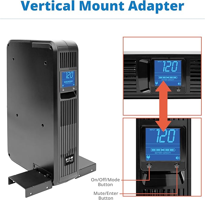 Tripp Lite SMART1500LCD 1500VA Rack Mount UPS Battery Backup, 8 Outlets - Image 9