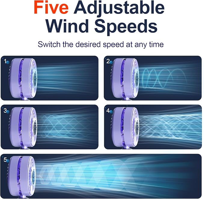 Blows Cold Air Portable Handheld Fan - Image 5