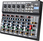 Dj Mixers 7 Channel Audio Mixer Sound Board by jindaaudio