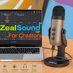 ZealSound Podcast Microphone for PC, Noise Cancellation USB Mic - Image 5