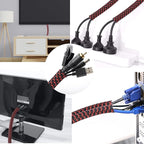 CrocSee 25ft - 1/2 inch Braided Cable Management Sleeve Cord Protector - - Image 5