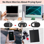 Yilador Webcam Cover, 0.03 inch Ultra Thin Laptop Camera Cover Slide - Image 6