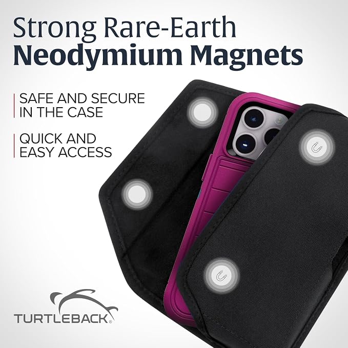 Turtleback Belt Clip for iPhone 16 Pro Max, 15 Pro Max, 14 Pro Max -Large- Fits - Image 3
