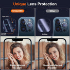 UniqueMe Compatible with iPhone 12 Pro Max 6.7" Camera Lens Protector Tempered - Image 5