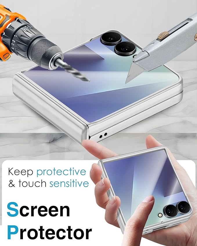 STORMTAL for Samsung Galaxy Z Flip 7 Case, Hinge Protection, Built-in Screen - Image 5