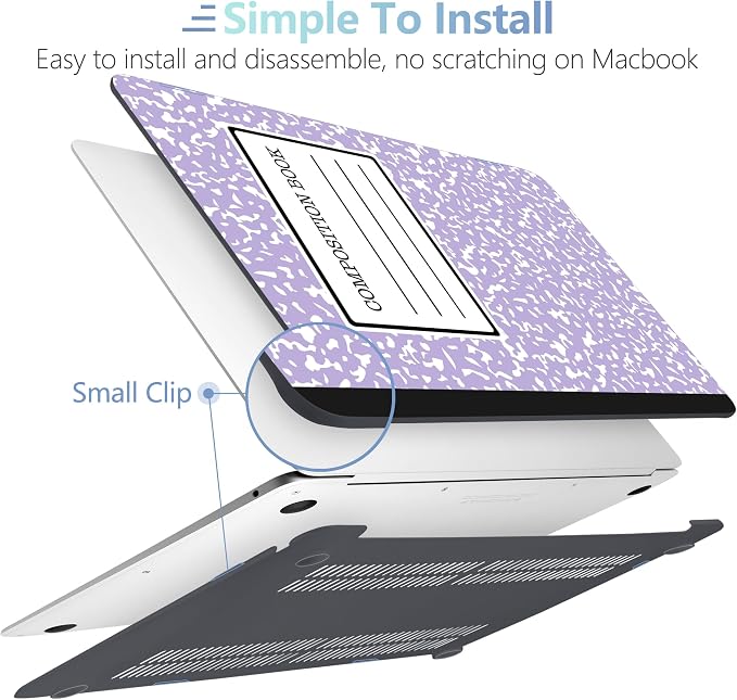 MEEgoodo for MacBook Air 13 inch Case 2021 2020 2019 Released A2337 M1 A2179 - Image 4