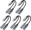5PCS USB C Headphone Splitter, CCZ CA01 USB C to Type C Headphone Jack and by Yinyoo