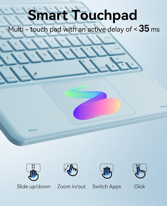 GreenLaw Keyboard Case for iPad Air 11-inch 2025/2024 & Air 4th/5th Gen & iPad - Image 5
