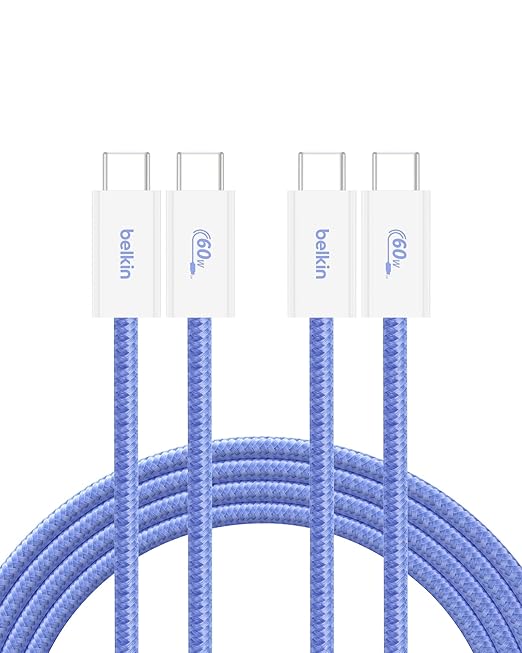 Belkin USB C to USB C Cable 2-Pack, 60W by Belkin