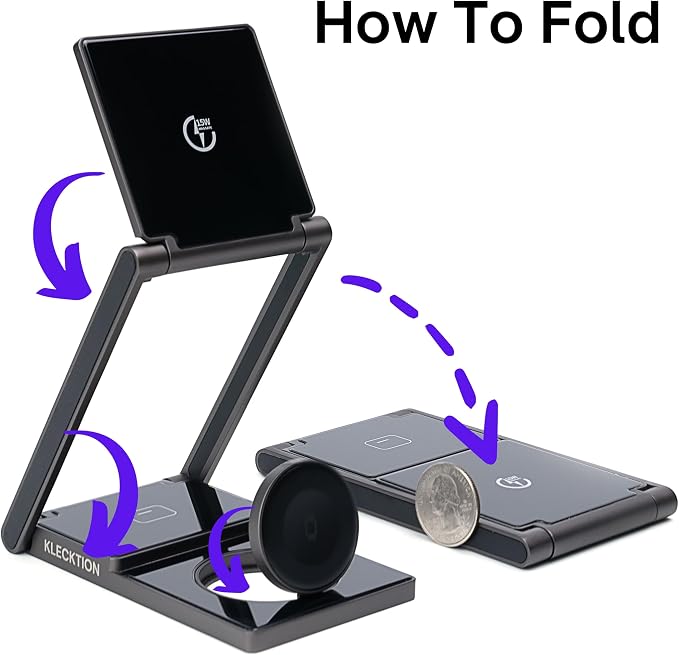 3 in 1 Wireless Charging Station, iPhone 16 15 14 15W Fast Charging Station - Image 3