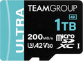TEAMGROUP A2 Ultra Card 1TB Micro SDXC UHS-I U3 A2 V30, R/W up to 200/170 MB/s by TEAMGROUP