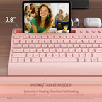 Pink Keyboard and Mouse Wireless, 2.4G Lag-Free Cute Keyboard Combo - Image 3