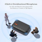 NUROUM A15 Conference Speaker and Microphone, Portable Bluetooth Wireless - Image 5