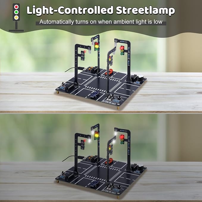 MIOYOOW LED Traffic Light Simulation Soldering Practice Kit, DIY Traffic Signal - Image 5