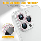 AGVEE 3+3 6 Pack for iPhone 14 Pro/Pro Max, Bling Diamond & Glitter Metal Ring - Image 4