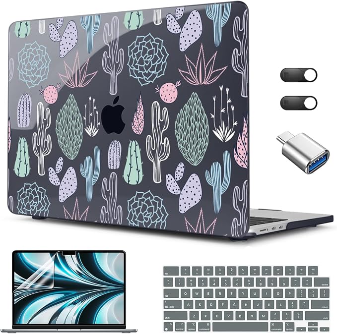 CISSOOK Laptop Hard Shell Case for MacBook Air 13.6 Inch Case 2025 2024 2022 by CISSOOK