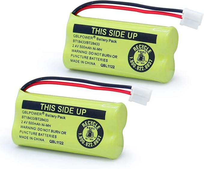 2.4V BT18433/BT28433 Rechargeable Battery Compatible by QBLPOWER