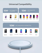 Wireless Charger, 15W Max Fast Wireless Charging Pad 2-Pack Compatible - Image 3