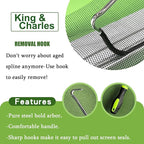 Screen Repair Kit/Tool, King&Charles Screen Roller Tool, Steel Roller - Image 5