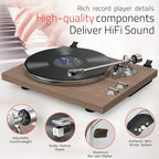 Turntables Record Player with Wireless Output Connectivity Vinyl Player - Image 4