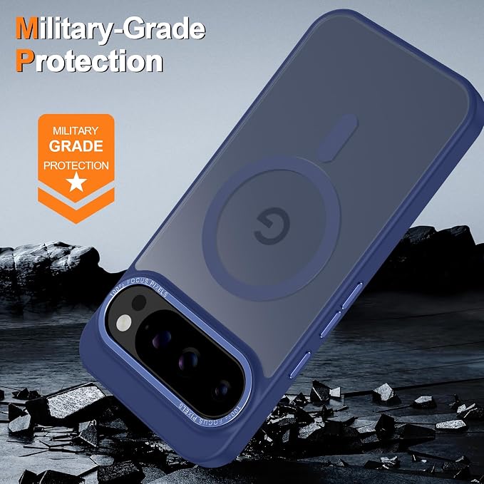 Magnetic for Google Pixel 9 Pro XL Case, Shockproof Slim Translucent Matte - Image 6