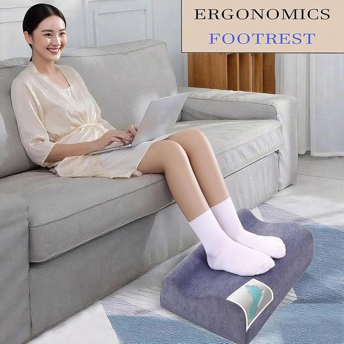 Foot Rest for Under Desk at Work, Ergonomic Under Desk Footrest - Image 3