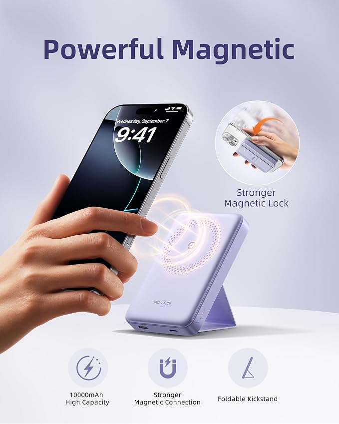 MagSafe Power Bank 10000mAh Wireless Charger, 20W Fast Charging - Image 2