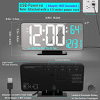 KOSUMOSU Digital Alarm Clock 6.7in Black Clock - Image 6