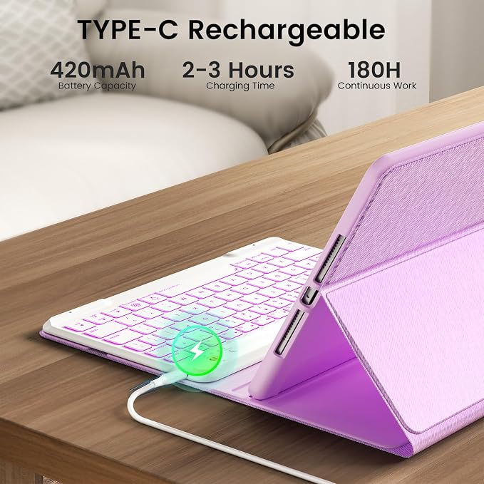 Magnetic Keyboard Case for iPad Air 5th 4th Generation 10.9 inch Pro 11 - Image 7