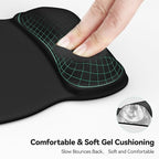 TECKNET Gel Mouse Pad with Wrist Rest, Ergonomic Office Mousepad with Wrist - Image 3