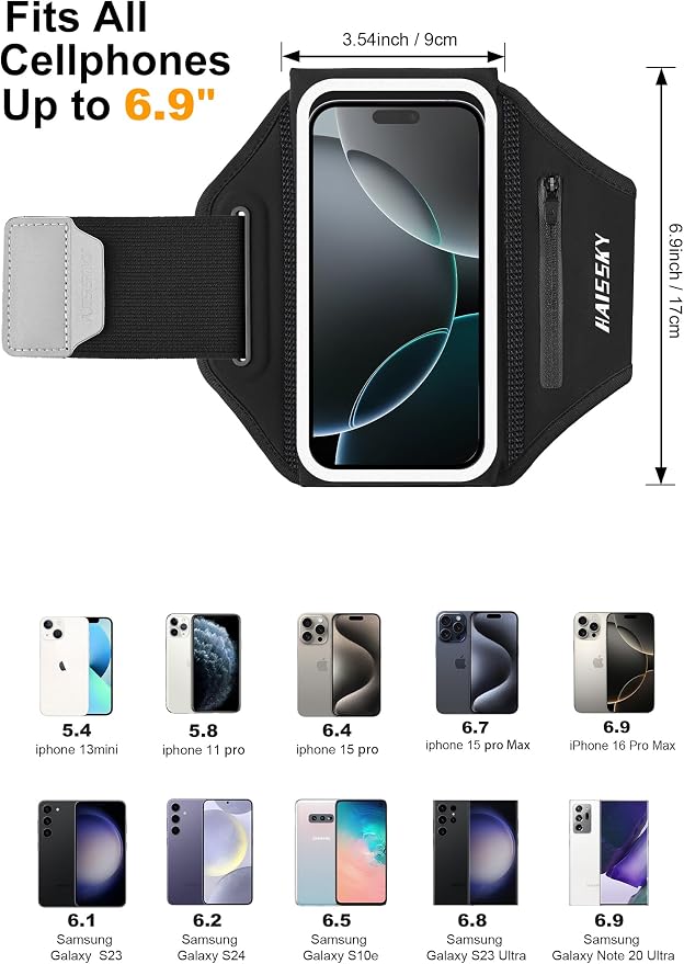 Running Armband with Earphone Bag Cell Phone Armband - Image 3