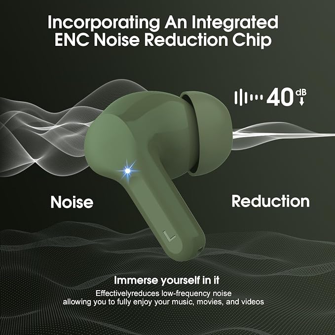 Wireless Earbuds, IP7 Waterproof in Ear Earphones, LED Display Ear buds - Image 4