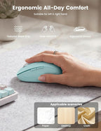 WisFox 2.4G Wireless Mouse for Laptop, Ergonomic Computer Mouse - Image 3